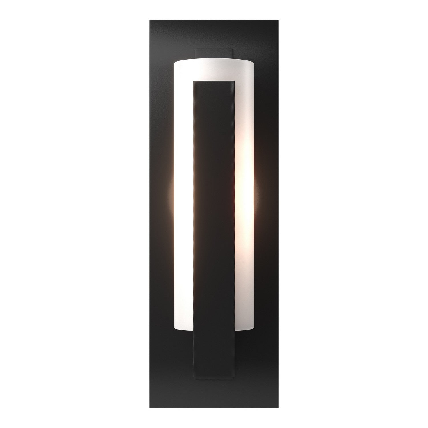 Hubbardton Forge - 217185-SKT-10-GG0065 - Forged Vertical Bar Sconce - Steel Backplate - Vertical Bar - Black