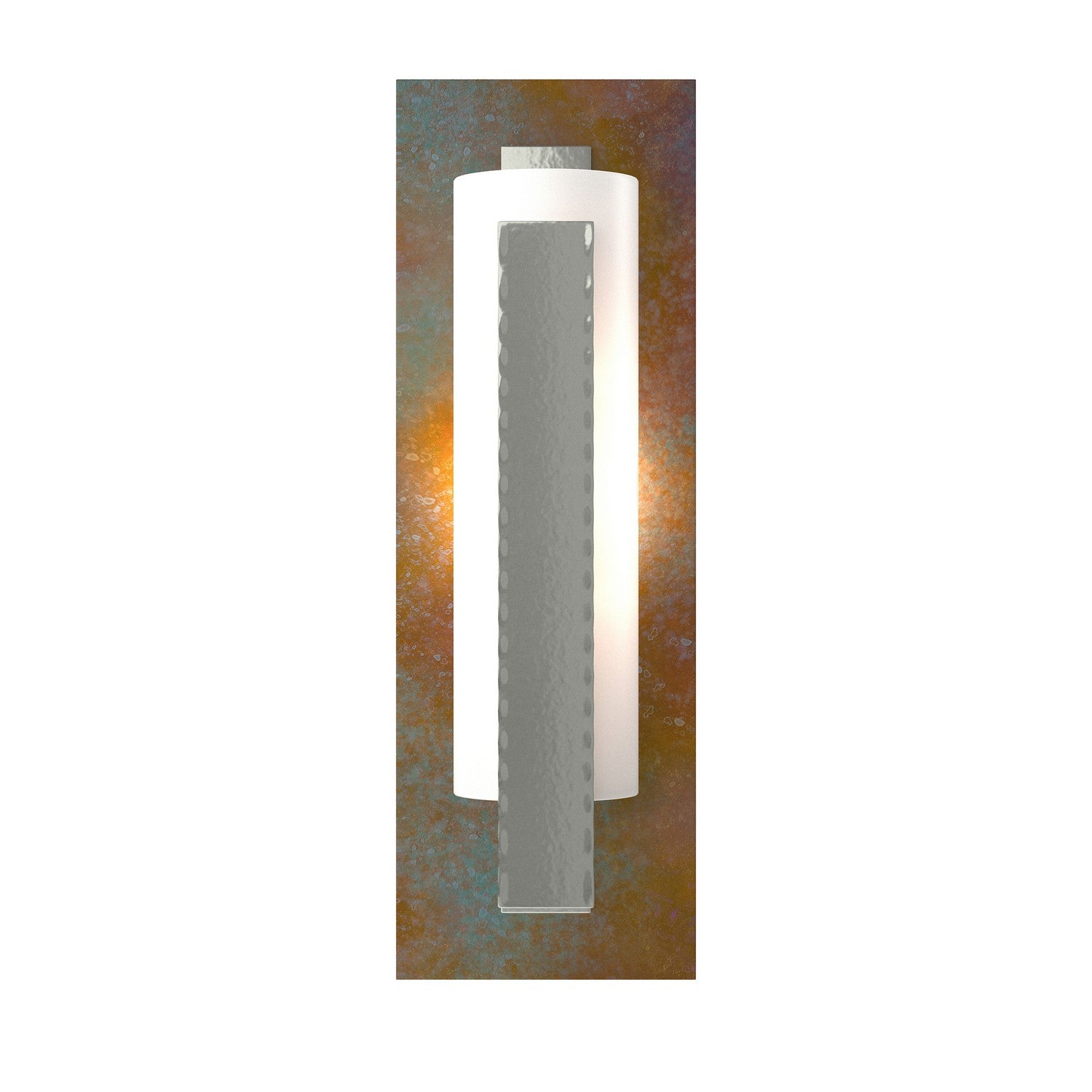 Hubbardton Forge - 217186-SKT-89-CP-GG0065 - Forged Vertical Bar Sconce - Cherry or Copper Backplate - Vertical Bar - Ink