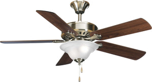 Progress Lighting - P2503-09 - 52"Ceiling Fan - Airpro Performance - Brushed Nickel