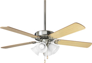 Progress Lighting - P2501-09 - 52"Ceiling Fan - Airpro Builder - Brushed Nickel