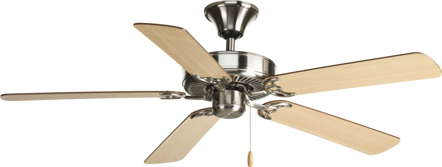 Progress Lighting - P2501-09 - 52"Ceiling Fan - Airpro Builder - Brushed Nickel