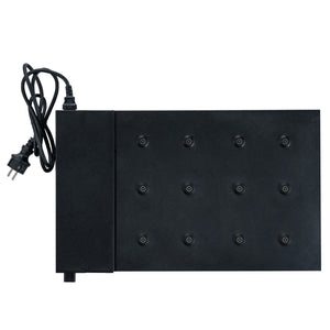 Zafferano - LD0490RP - 12-Lamp Charging Carpet - Cordless Lamps - Black