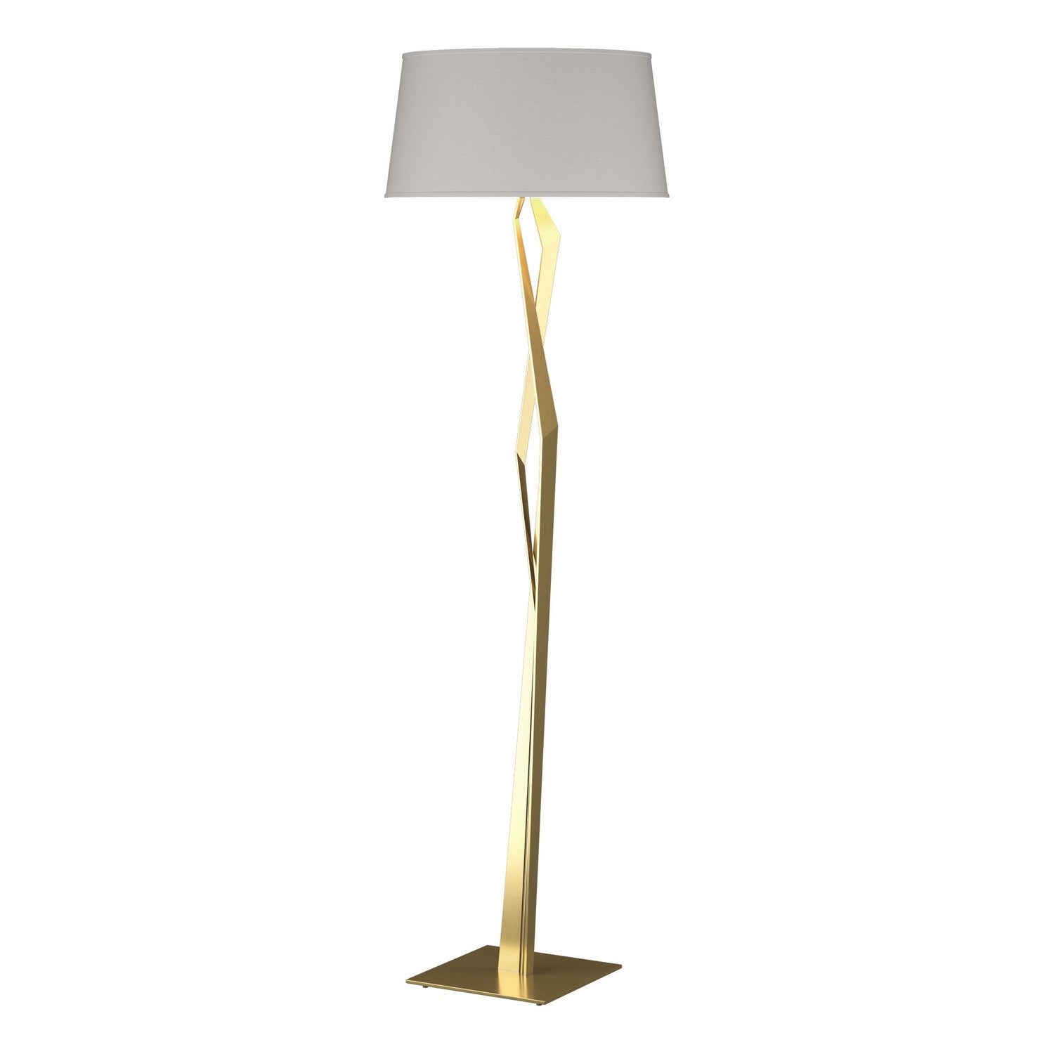 Hubbardton Forge - 232850-SKT-86-SE2011 - One Light Floor Lamp - Facet - Modern Brass