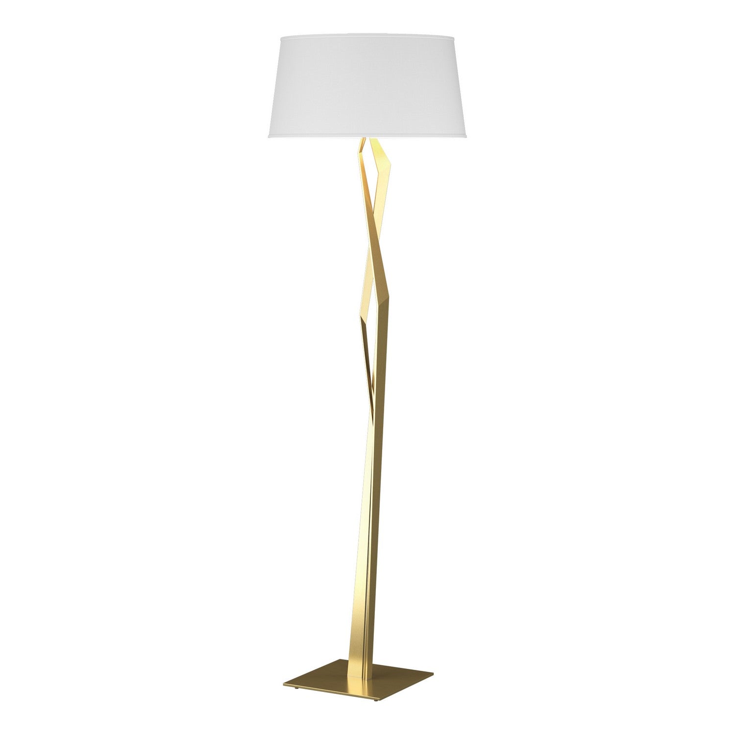 Hubbardton Forge - 232850-SKT-86-SF2011 - One Light Floor Lamp - Facet - Modern Brass