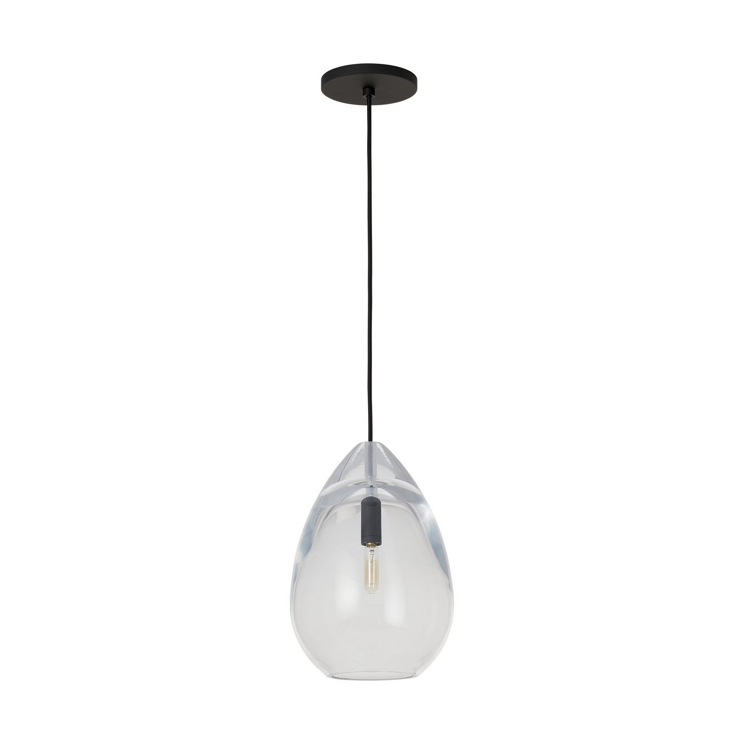 Visual Comfort Modern - SLPD279CB-L - LED Pendant - Alina - Nightshade Black