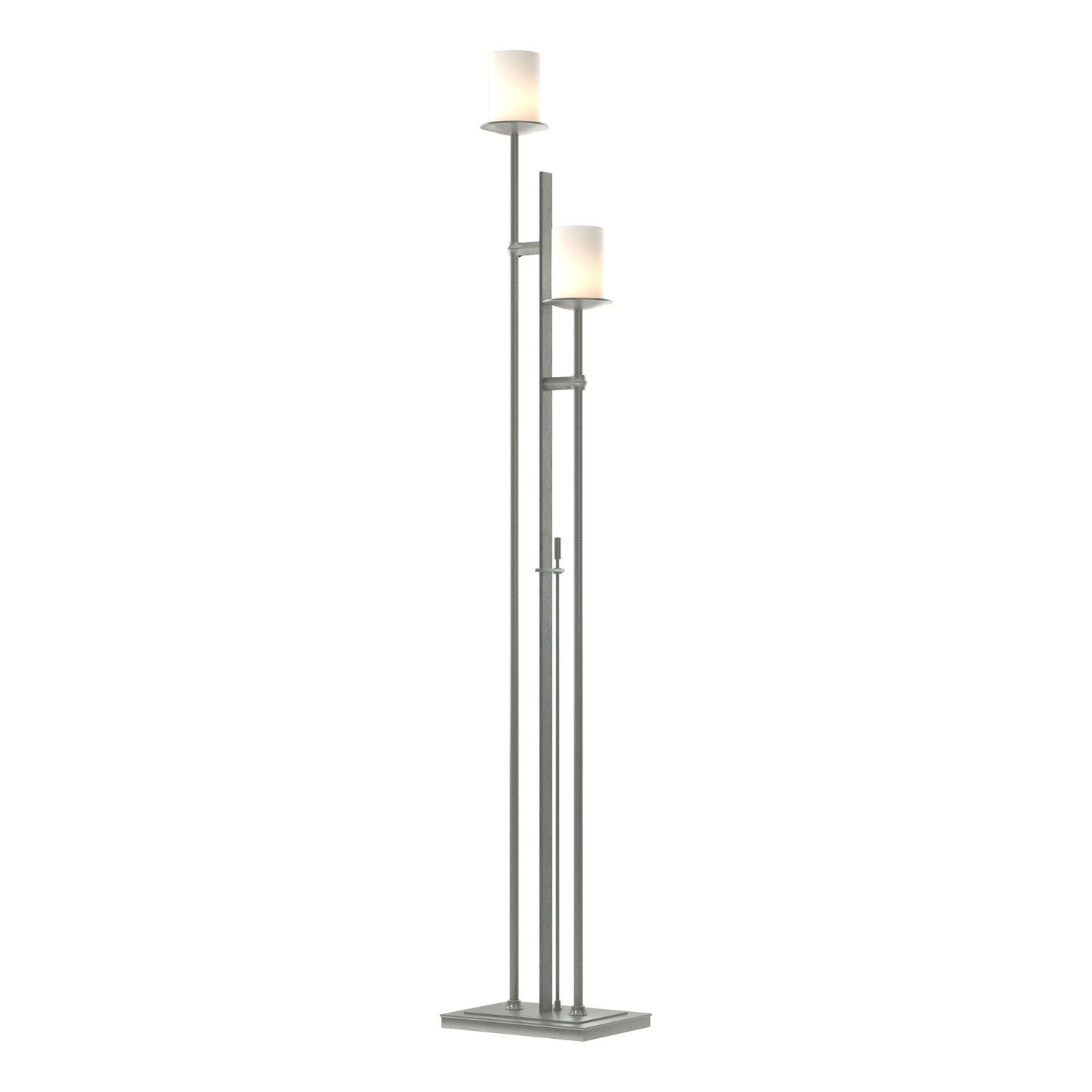 Hubbardton Forge - 234903-SKT-82-GG0188 - Rook Twin Floor Lamp - Rook - Vintage Platinum