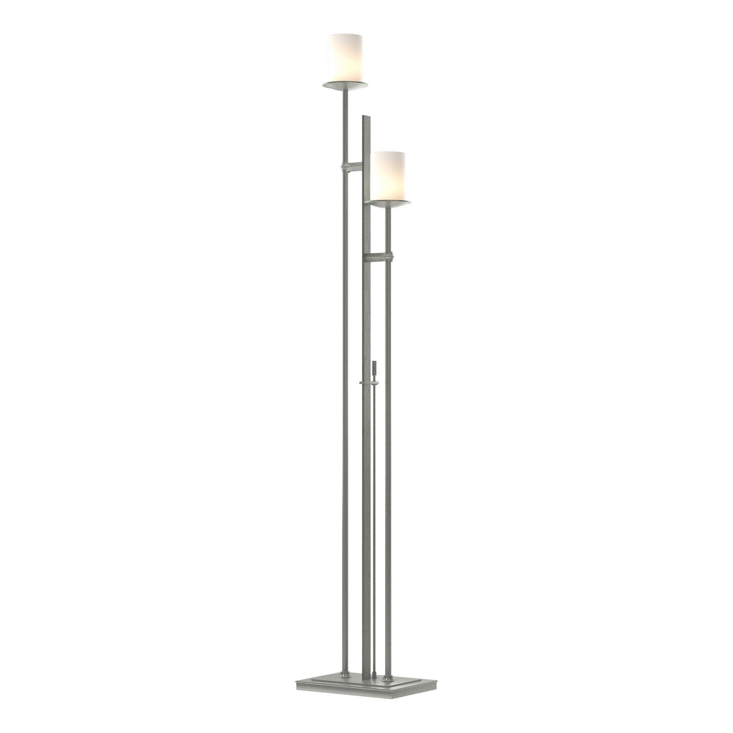 Hubbardton Forge - 234903-SKT-82-GG0188 - Two Light Floor Lamp - Rook - Vintage Platinum