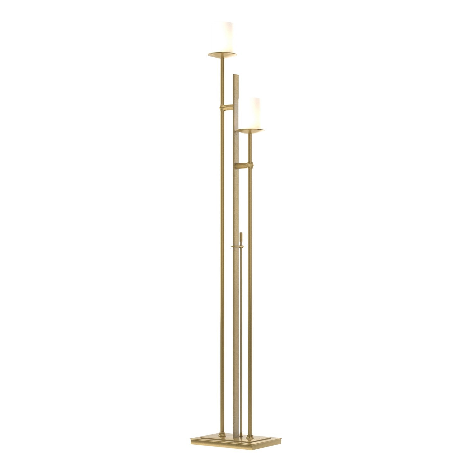 Hubbardton Forge - 234903-SKT-86-GG0188 - Rook Twin Floor Lamp - Rook - Modern Brass