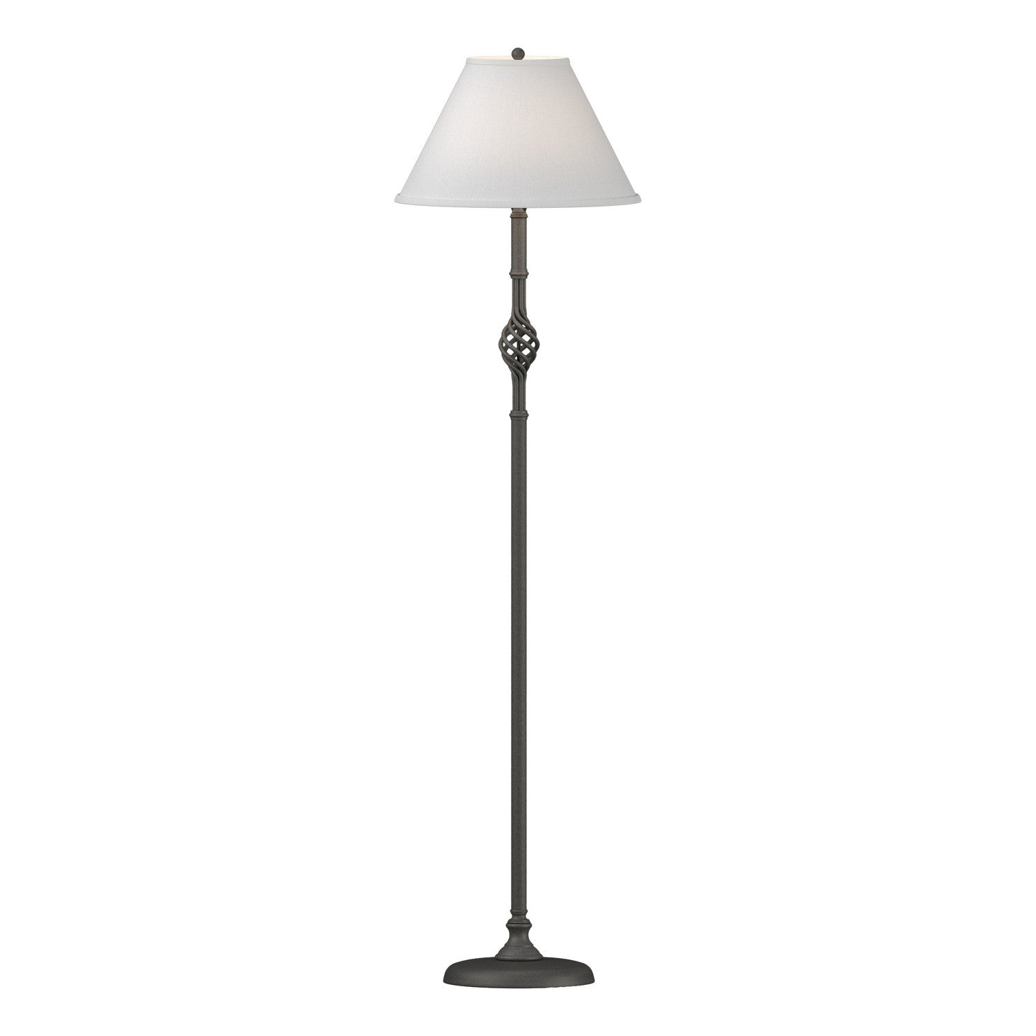 Hubbardton Forge - 242161-SKT-20-SF1755 - One Light Floor Lamp - Twist Basket - Natural Iron