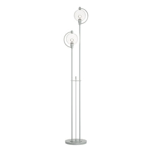 Hubbardton Forge - 242210-SKT-82-ZM0436 - Two Light Floor Lamp - Pluto - Vintage Platinum