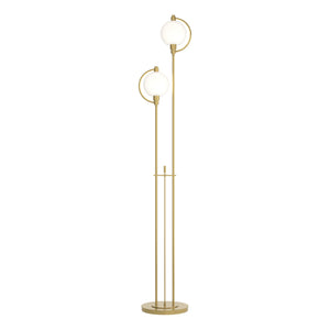 Hubbardton Forge - 242210-SKT-86-GG0436 - Two Light Floor Lamp - Pluto - Modern Brass