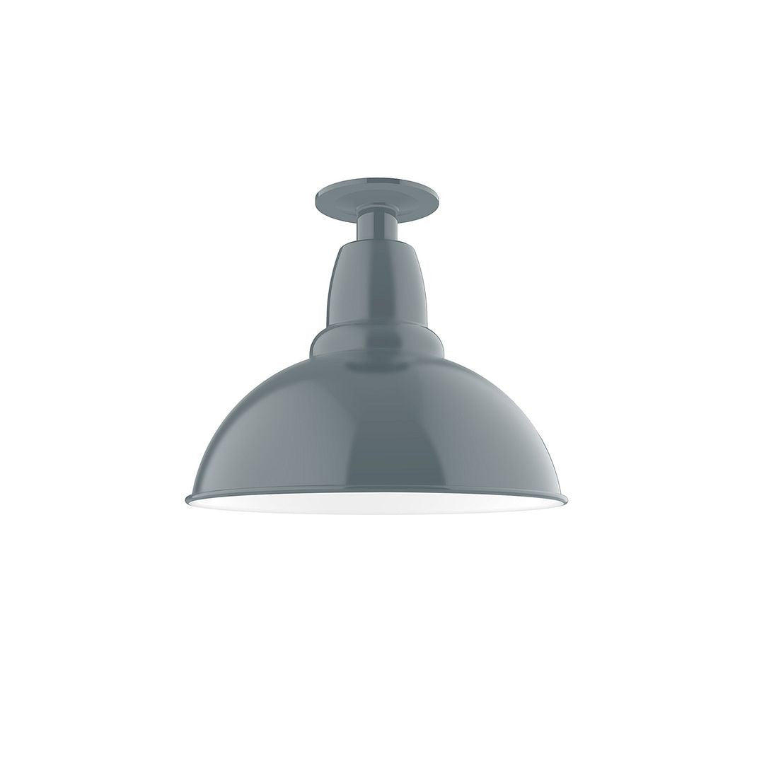 Montclair Light Works - FMB106-40-G05 - One Light Flush Mount - Cafe - Slate Gray