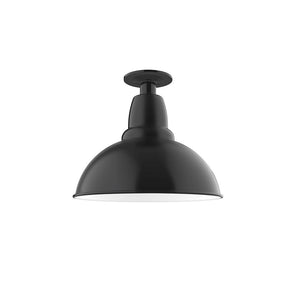 Montclair Light Works - FMB106-41 - One Light Flush Mount - Cafe - Black