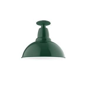 Montclair Light Works - FMB106-42 - One Light Flush Mount - Cafe - Forest Green