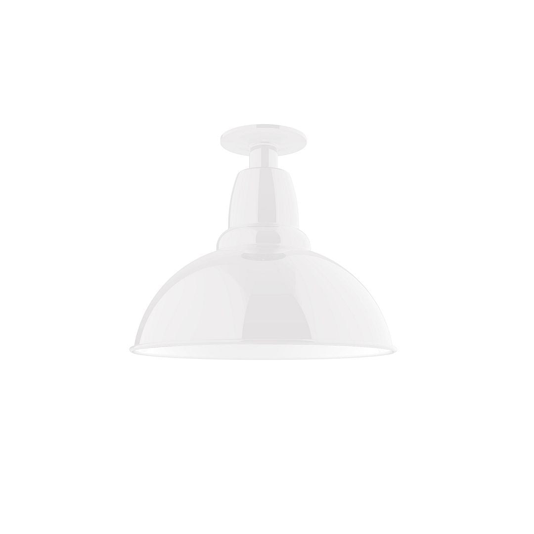 Montclair Light Works - FMB106-44 - One Light Flush Mount - Cafe - White