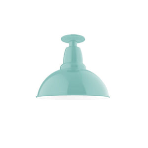 Montclair Light Works - FMB106-48 - One Light Flush Mount - Cafe - Sea Green