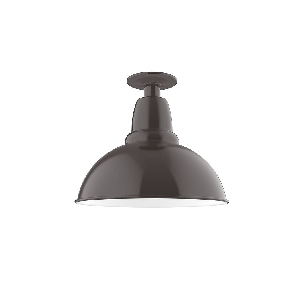 Montclair Light Works - FMB106-51-G05 - One Light Flush Mount - Cafe - Architectural Bronze