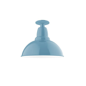 Montclair Light Works - FMB106-54-G06 - One Light Flush Mount - Cafe - Light Blue