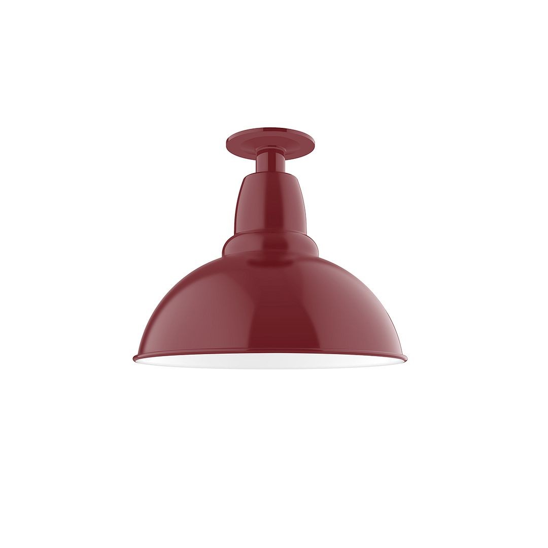 Montclair Light Works - FMB106-55 - One Light Flush Mount - Cafe - Barn Red