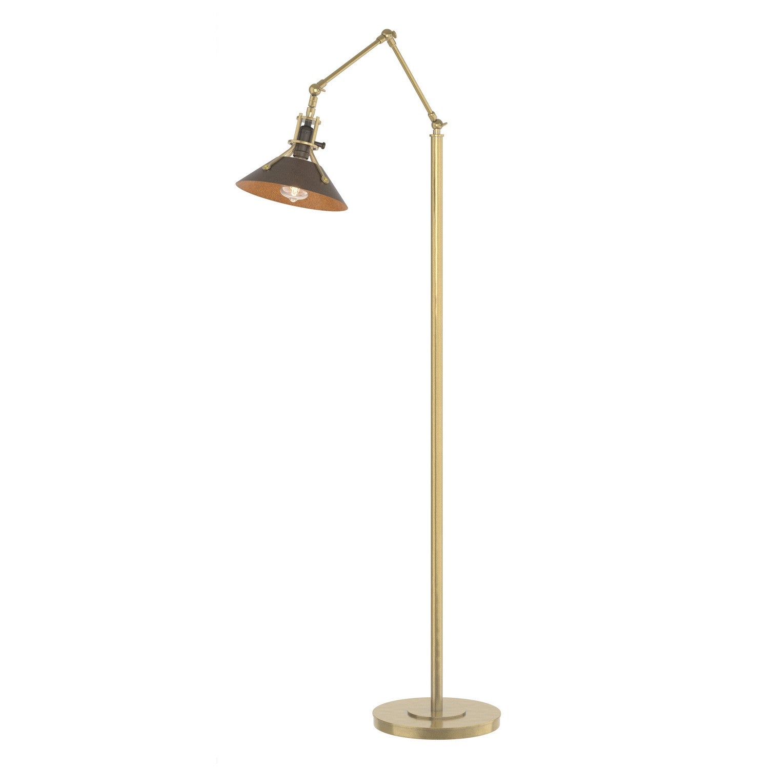 Hubbardton Forge - 242215-SKT-86-05 - Henry Floor Lamp - Henry - Modern Brass