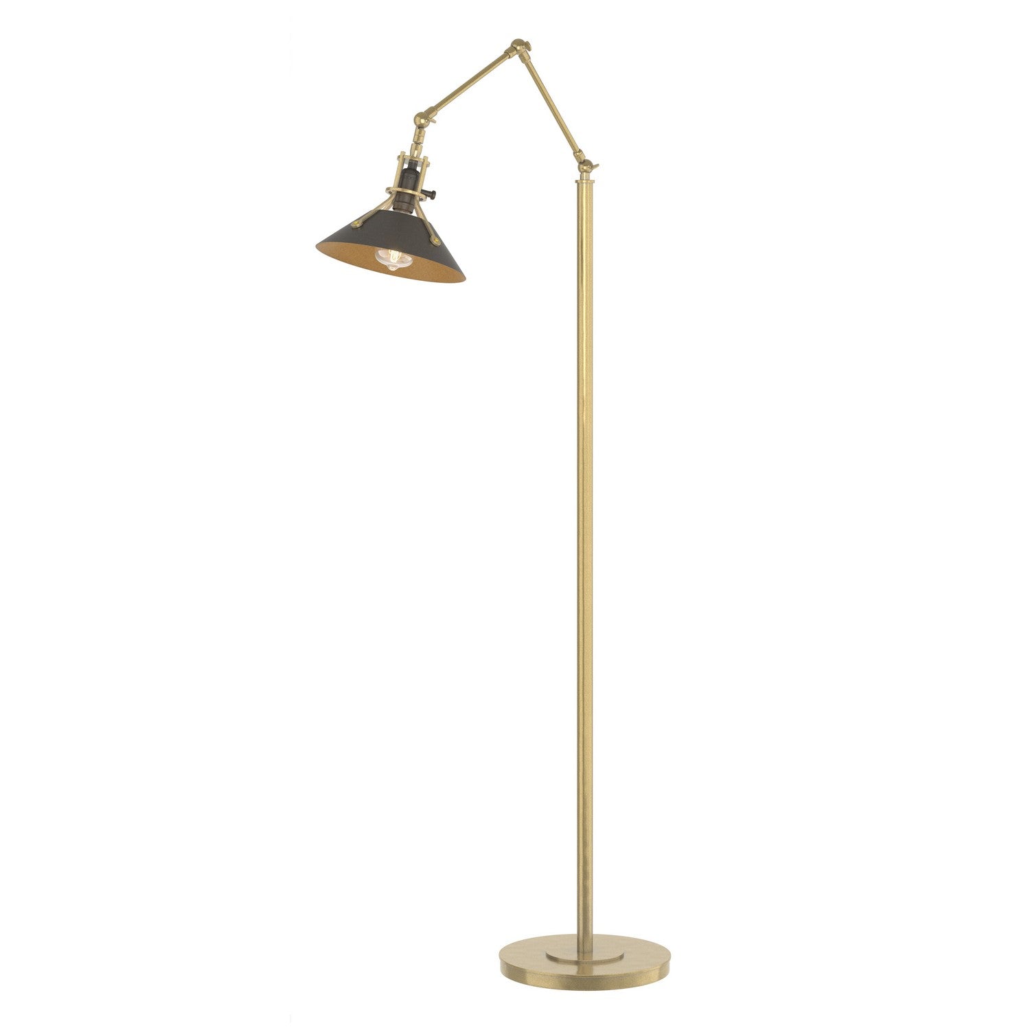 Hubbardton Forge - 242215-SKT-86-07 - Henry Floor Lamp - Henry - Modern Brass