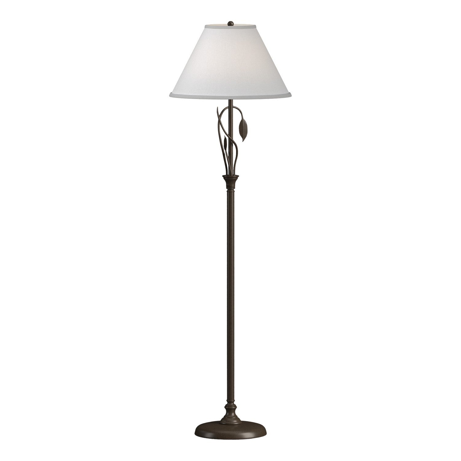 Hubbardton Forge - 246761-SKT-05-SF1755 - Forged Leaves and Vase Floor Lamp - Leaf - Bronze