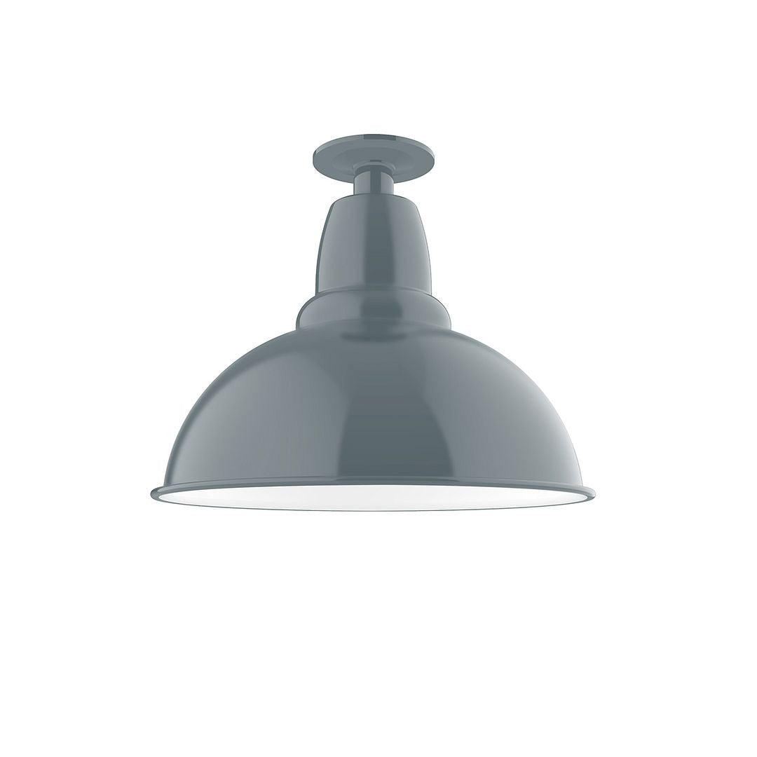 Montclair Light Works - FMB107-40 - One Light Flush Mount - Cafe - Slate Gray