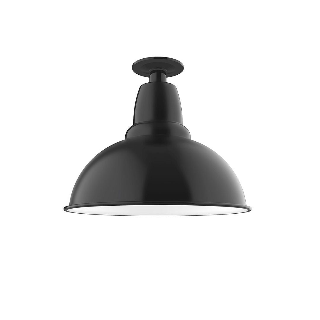 Montclair Light Works - FMB107-41 - One Light Flush Mount - Cafe - Black