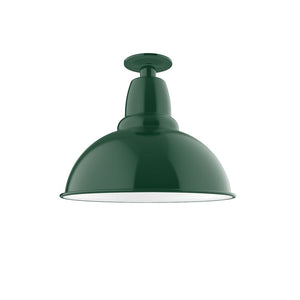 Montclair Light Works - FMB107-42 - One Light Flush Mount - Cafe - Forest Green