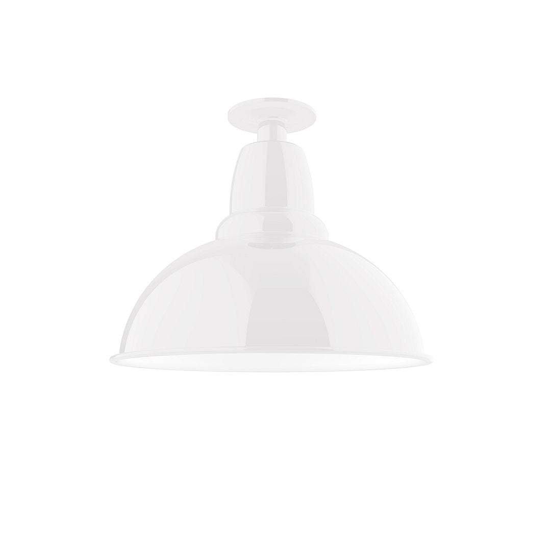 Montclair Light Works - FMB107-44 - One Light Flush Mount - Cafe - White