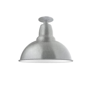 Montclair Light Works - FMB107-49-W14 - One Light Flush Mount - Cafe - Painted Galvanized