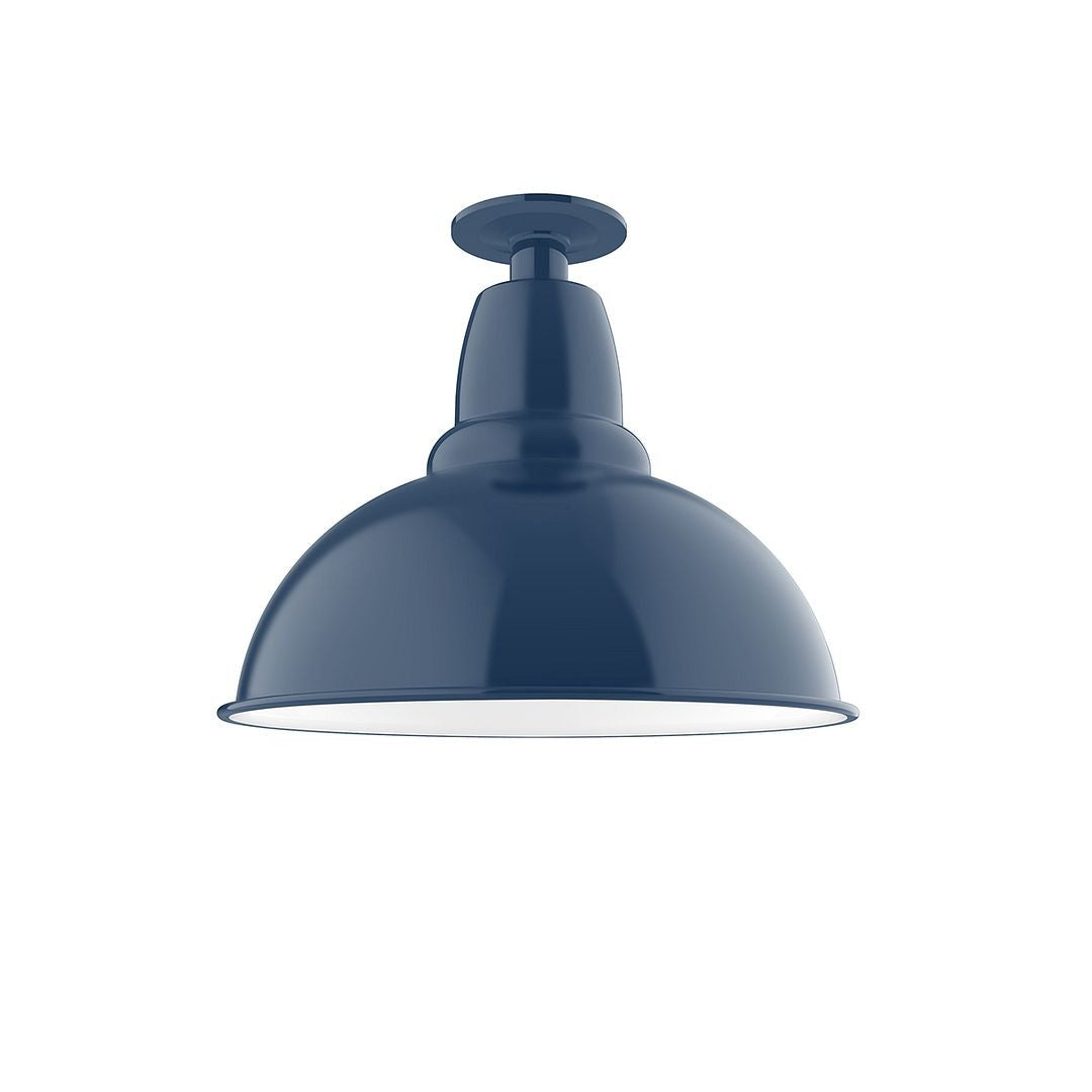 Montclair Light Works - FMB107-50 - One Light Flush Mount - Cafe - Navy