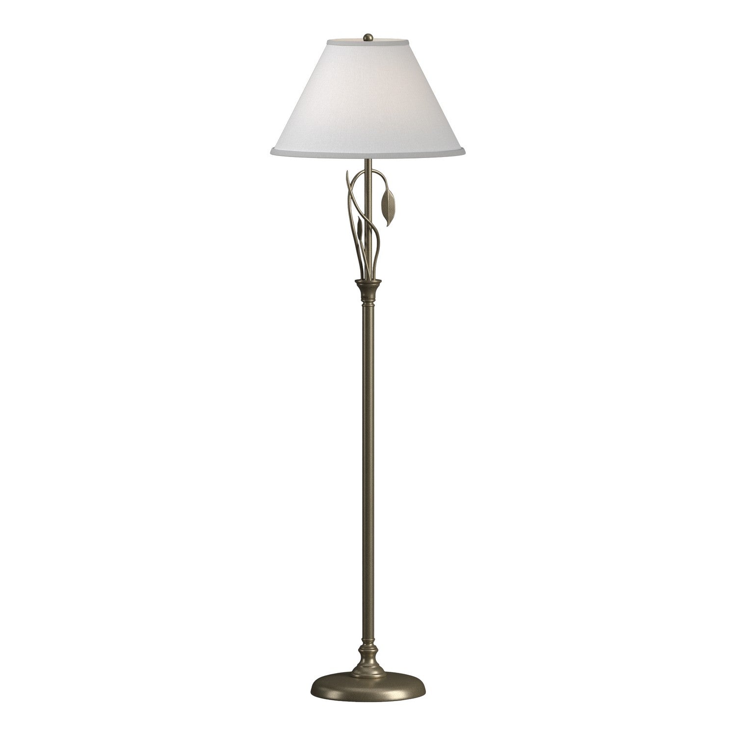 Hubbardton Forge - 246761-SKT-84-SF1755 - Forged Leaves and Vase Floor Lamp - Leaf - Soft Gold