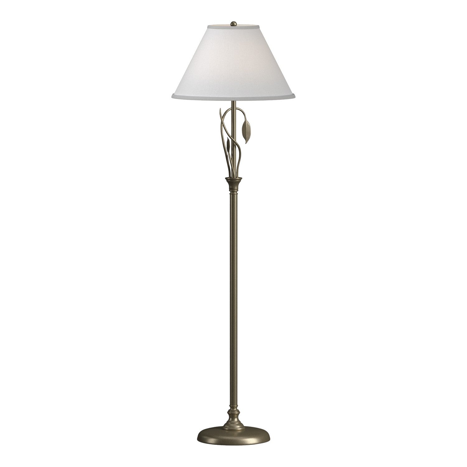 Hubbardton Forge - 246761-SKT-84-SF1755 - One Light Floor Lamp - Leaf - Soft Gold