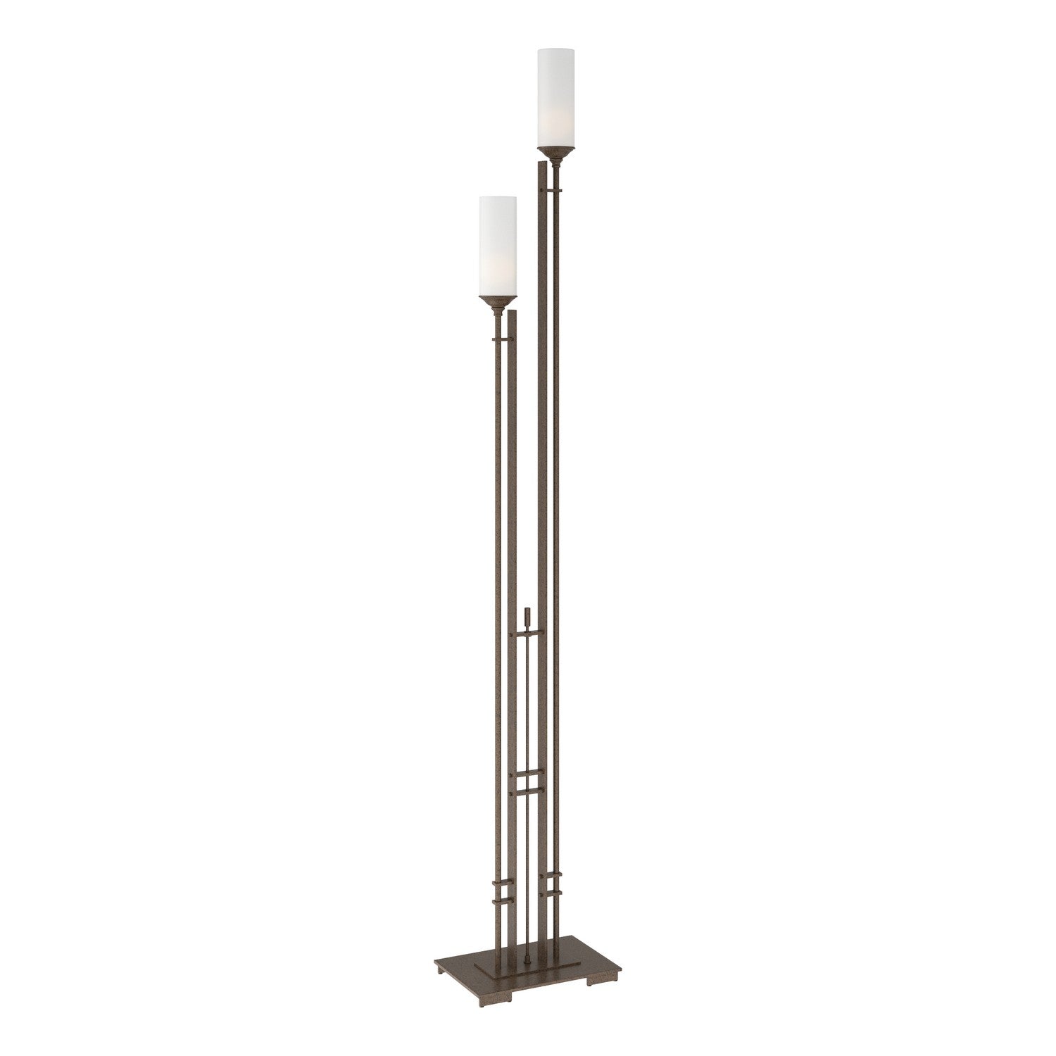 Hubbardton Forge - 248416-SKT-05-GG0073 - Metra Twin Tall Floor Lamp - Metra - Bronze