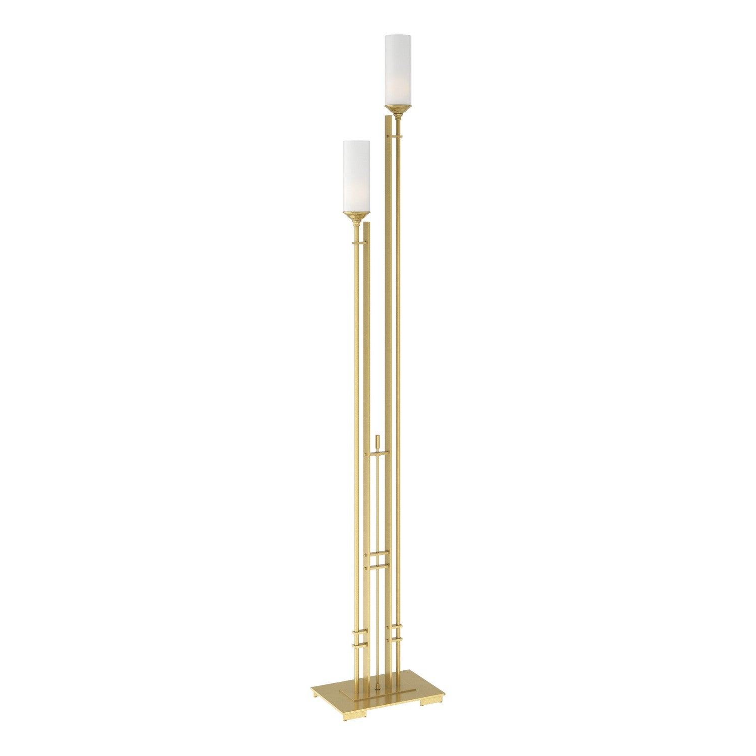 Hubbardton Forge - 248416-SKT-86-GG0073 - Metra Twin Tall Floor Lamp - Metra - Modern Brass