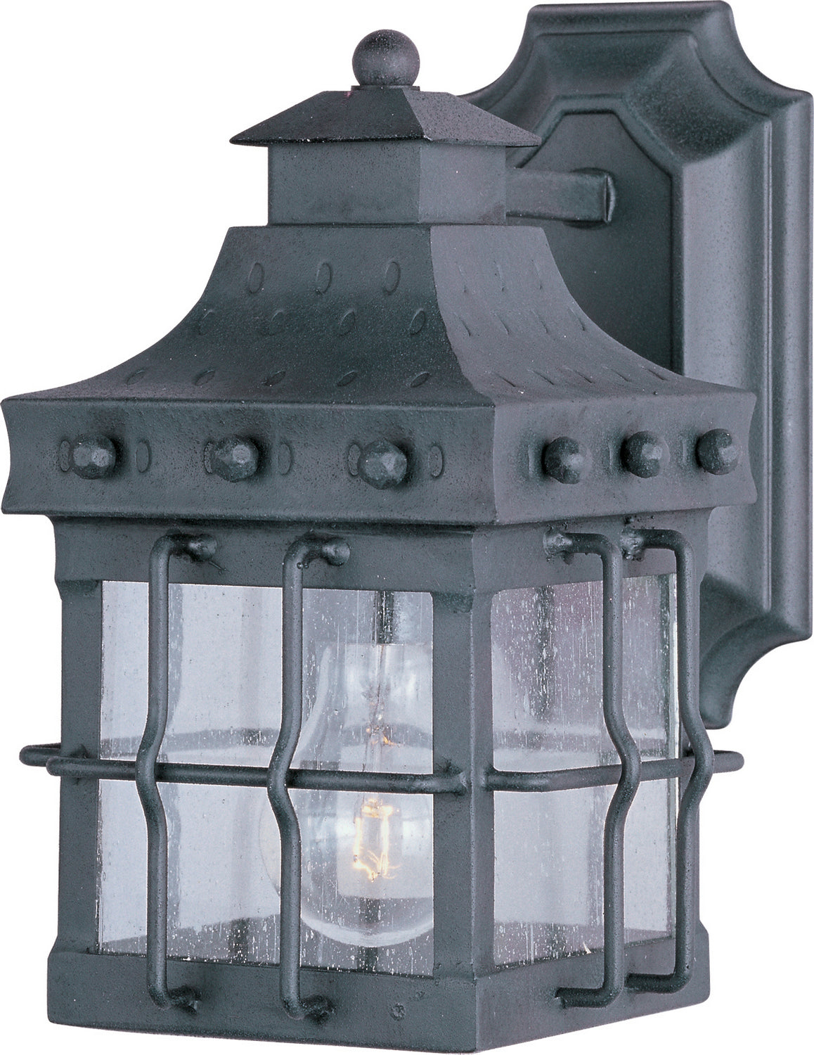 Maxim - 30081CDCF - One Light Outdoor Wall Lantern - Nantucket - Country Forge