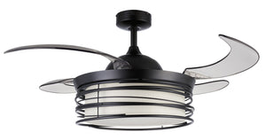 Beacon Lighting - 51101101 - 48"Ceiling Fan - Luna - Black