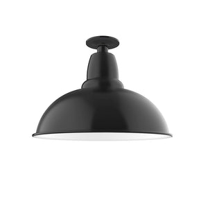 Montclair Light Works - FMB108-41 - One Light Flush Mount - Cafe - Black