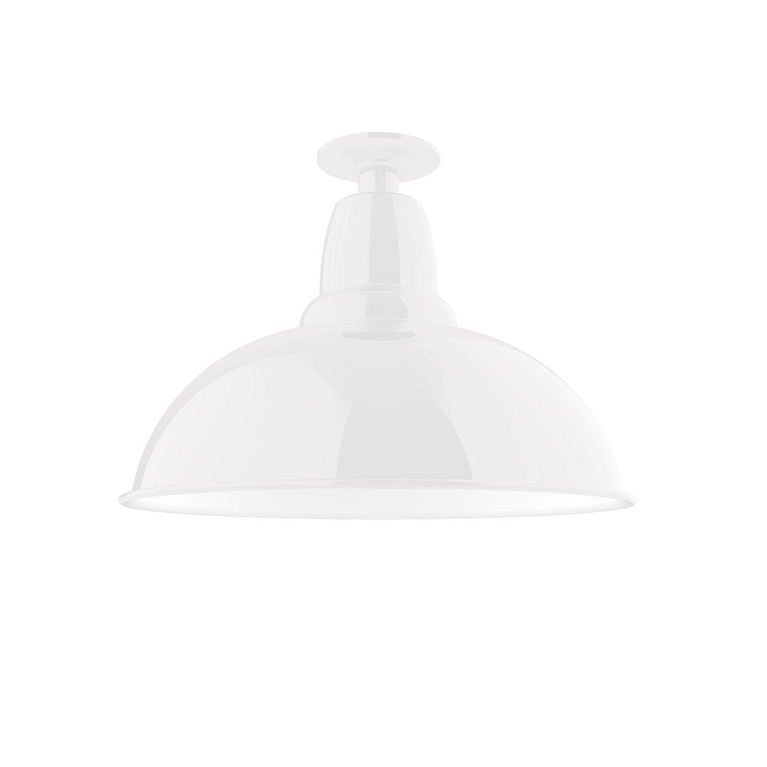 Montclair Light Works - FMB108-44 - One Light Flush Mount - Cafe - White