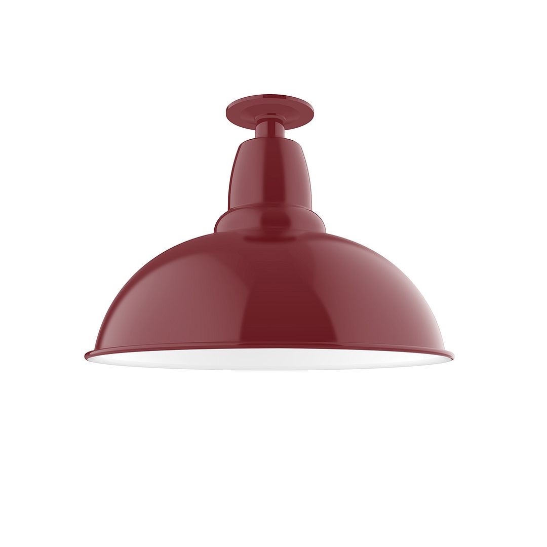 Montclair Light Works - FMB108-55-L13 - LED Flush Mount - Cafe - Barn Red