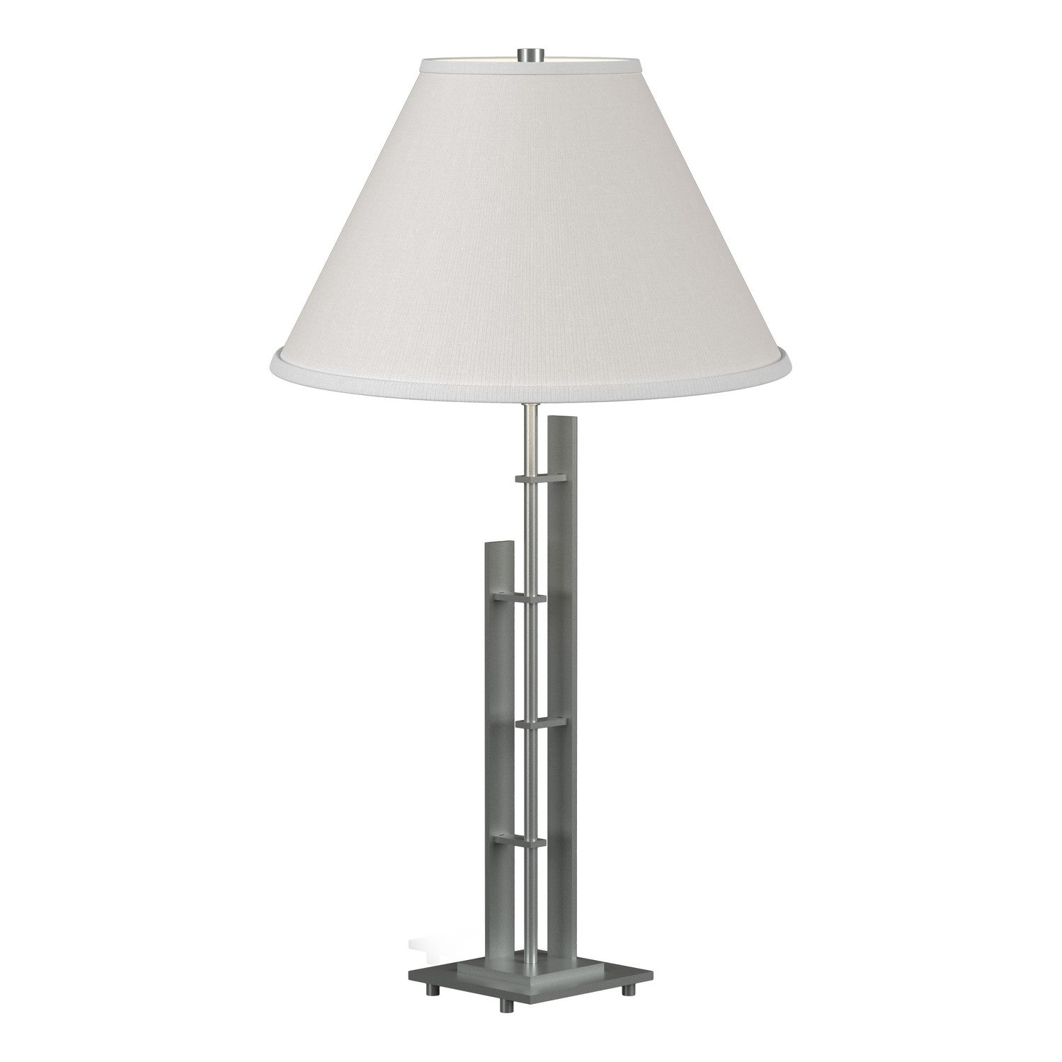 Hubbardton Forge - 268421-SKT-82-SF1755 - Metra Double Table Lamp - Metra - Vintage Platinum