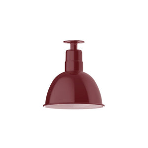 Montclair Light Works - FMB116-55-G06 - One Light Flush Mount - Deep Bowl - Barn Red