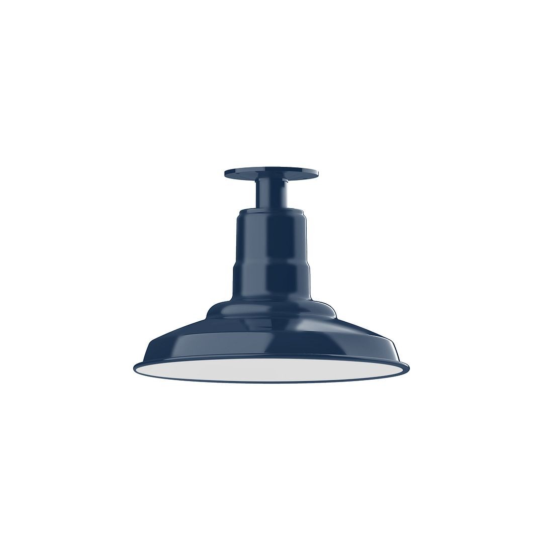 Montclair Light Works - FMB182-50-G05 - One Light Flush Mount - Warehouse - Navy