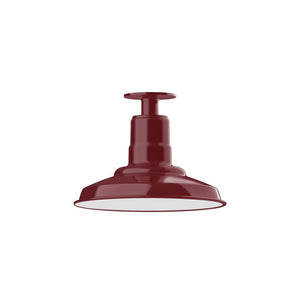 Montclair Light Works - FMB182-55-W12-L12 - LED Flush Mount - Warehouse - Barn Red