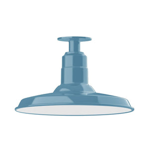 Montclair Light Works - FMB183-54-W14 - One Light Flush Mount - Warehouse - Light Blue