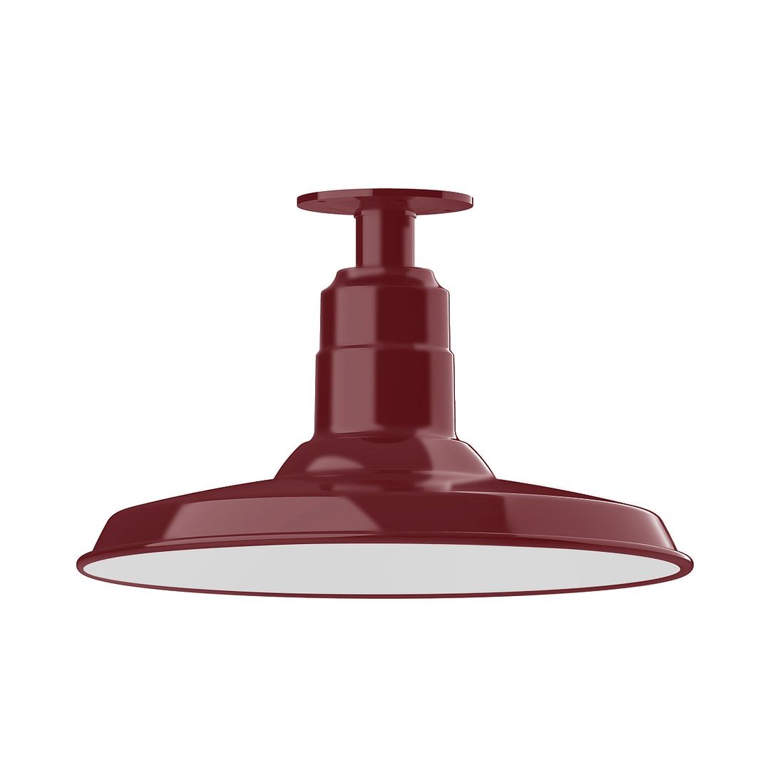 Montclair Light Works - FMB183-55-G05 - One Light Flush Mount - Warehouse - Barn Red