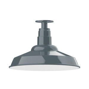 Montclair Light Works - FMB184-40-G06 - One Light Flush Mount - Warehouse - Slate Gray