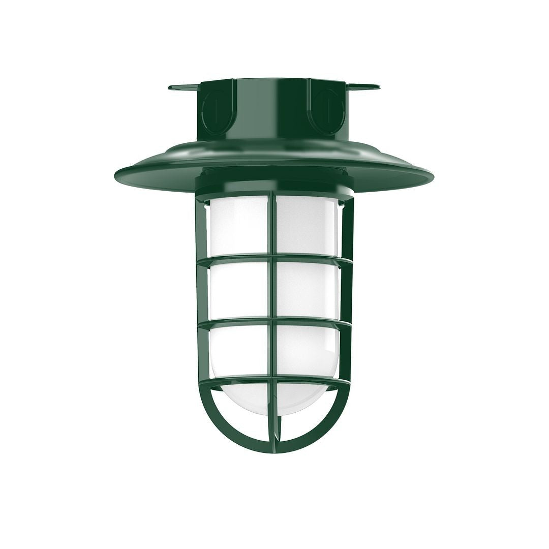 Montclair Light Works - FMC052-42-G07 - One Light Flush Mount - Vaportite - Forest Green