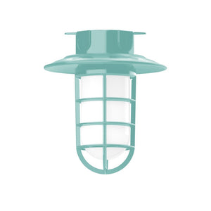 Montclair Light Works - FMC052-48-G07 - One Light Flush Mount - Vaportite - Sea Green